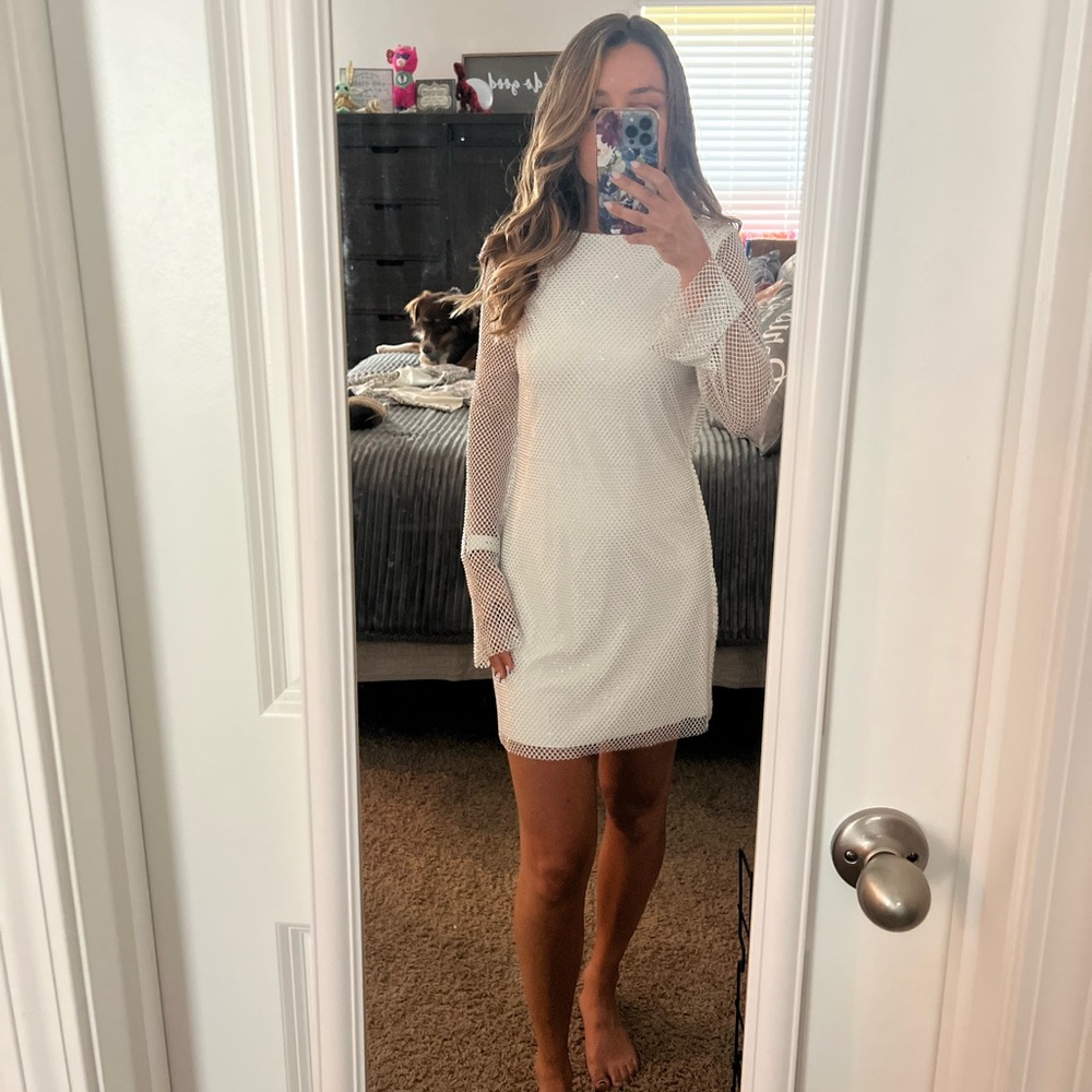 Sequin backless dress
